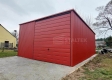 Ogłoszenie - Garaż blaszany 6x6 - Brama uchylna - drzwi - jasny brąz - dach spad w tył ST114. Miniaturka 3