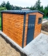 Ogłoszenie - Schowek domek ogrodowy 3x4m - drzwi - okno - jasny orzech - drewnopodobny - antracyt - blachodachówka rynny ST145. Miniaturka 5