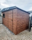 Ogłoszenie - Schowek - domek ogrodowy 3x2,5m - drzwi - okno - ciemny orzech - drewnopodobny - dach spad w tył ST148. Miniaturka 2