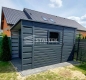 Ogłoszenie - Schowek - Domek Ogrodowy 3x2 + wiata 0,5m - Drzwi - okno - antracyt - dach spad w tył ST104. Miniaturka 3