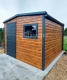 Ogłoszenie - Schowek domek ogrodowy 3x4m - drzwi - okno - jasny orzech - drewnopodobny - antracyt - blachodachówka rynny ST145. Miniaturka 4