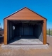 Ogłoszenie - Garaż blaszany 3x5 - Brama uchylna - drzwi - okno - jasny orzech - drewnopodobny - rynny - dach dwuspadowy ST123. Miniaturka 3