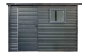 Ogłoszenie - Schowek - domek ogrodowy 3,5x1,2m - 2x drzwi - okno - antracyt - dach spad w przód - rynna ID1049. Miniaturka 1