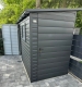 Ogłoszenie - Schowek - domek ogrodowy 3,5x1,2m - 2x drzwi - okno - antracyt - dach spad w przód - rynna ID1049. Miniaturka 2
