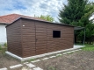 Ogłoszenie - Schowek - domek ogrodowy 6x3m - wiata 3m - drzwi - otwór na okno - ciemny orzech - drewnopodobny - dach spad w bok ID105. Miniaturka 4
