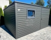Ogłoszenie - Schowek - domek ogrodowy 3x3m - drzwi - okno - antracyt - dach spad w tył ID1132. Miniaturka 2