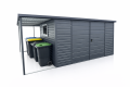 Ogłoszenie - Garaż Blaszany 5,5 × 4,5 m z Wiatami Nowoczesny Schowek + Wiata Śmietnikowa. Miniaturka 1
