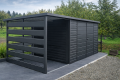 Ogłoszenie - Domek Ogrodowy Narzędziowy 6x4 z wiatą Ciemny Grafit MAT Producent. Miniaturka 2
