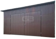 Ogłoszenie - Garaż blaszany 5x6m, wolnostojący - brama dwuskrzydłowa - drzwi - okno - spad w tył GB175. Miniaturka 1
