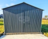 Ogłoszenie - Garaż blaszany 3x6m - wolnstojący - brama dwuskrzydłowa - antracyt dwuspadowy GB155. Miniaturka 2