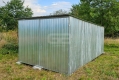 Ogłoszenie - Blaszany garaż 3×5 m II gat – garaż budowlany – wolnostojący – brama – dach spad w tył GB108. Miniaturka 4