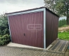 Ogłoszenie - Garaż blaszany 3x4 m - wolnostojący - brama uchylna - ciemny brąz - spad w tył GB134. Miniaturka 4