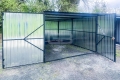 Ogłoszenie - Garaż Blaszany - 3x5m - Brama Dwuskrzydłowa - Ocynk - Dach spad w tył GB129. Miniaturka 4