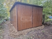 Ogłoszenie - Garaż blaszany 3x4 Brama - ciemny orzech - drewnopodobny Dach spad w tył GB133. Miniaturka 4