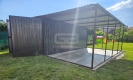 Ogłoszenie - Garaż blaszany 3x5m + wiata 3x5 m - wolnostojący - antracyt - spad w tył GB147. Miniaturka 3