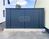 Ogłoszenie - Garaż blaszany 4x5m Brama dwuskrzydłowa - antracyt - dach spad w tył GB163. Miniaturka 2