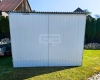 Ogłoszenie - Garaż blaszany 3x5 wolnostojący  - brama dwuskrzdłowa - biały - spad w tył GB143. Miniaturka 3