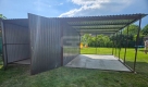 Ogłoszenie - Garaż blaszany 3x5m + wiata 3x5 m - wolnostojący - antracyt - spad w tył GB147. Miniaturka 2