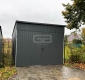 Ogłoszenie - Garaż Blaszany 3x6 - Brama Dwuskrzydłowa - Antracyt - dach Spad w tył GB150. Miniaturka 5
