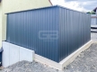 Ogłoszenie - Garaż blaszany 4x5m Brama dwuskrzydłowa - antracyt - dach spad w tył GB163. Miniaturka 5