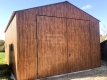 Ogłoszenie - Garaż blaszany 6x9 Brama + 3x okno drewnopodobny  Dach dwuspadowy GB184. Miniaturka 4