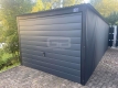 Ogłoszenie - Garaż blaszany 3x7 brama uchylna - okno PCV - antracyt Dach spad w tył GB157. Miniaturka 6