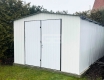 Ogłoszenie - Garaż blaszany 4x6 Brama dwuskrzydłowa Biały  Dach dwuspadowy GB167. Miniaturka 2