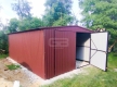Ogłoszenie - Garaż blaszany 4x7 Brama Brąz Dach dwuspadowy - wolnostojący GB171. Miniaturka 5