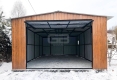 Ogłoszenie - Garaż blaszany 5x8 wolnostojący - Brama uchylna - Okno - drzwi drewnopodobny Dach dwuspadowy - GB176. Miniaturka 4