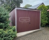 Ogłoszenie - Garaż blaszany 3x4 m - wolnostojący - brama uchylna - ciemny brąz - spad w tył GB134. Miniaturka 6