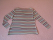 Ogłoszenie - Lekka bluzka z długim rękawem, rozm. L w popielato-miętowe paski. Miniaturka 5