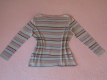 Ogłoszenie - Lekka bluzka z długim rękawem, rozm. L w popielato-miętowe paski. Miniaturka 2