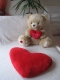 Ogłoszenie - Poduszka – serce na Walentynki - pluszowa przytulanka 60 x 45 cm. Miniaturka 2