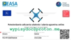 Ogłoszenie - Certyfikat Kompetencji Pilota Drona A2 oraz A3. Miniaturka 1