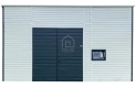 Ogłoszenie - Hala Garaż blaszany 6x6 – brama – okno – drzwi - biały – dach spad w tył PLG244. Miniaturka 1