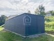 Ogłoszenie - Garaż blaszany 4x9m - brama dwuskrzydłowa - antracyt - dach spad w bok PLG221. Miniaturka 3
