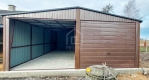 Ogłoszenie - Garaż Blaszany 6,5X8 - 2X Brama Uchylna  – Drewnopodobny - Rynny - Dwuspad  PLG227. Miniaturka 4
