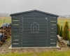 Ogłoszenie - Domek ogrodowy schowek 2x3m 2xwiata 0,5x3m brama dwuskrzydłowa antracyt dach dwuspadowy blachodachówka rynny PLG235. Miniaturka 2