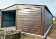 Ogłoszenie - Garaż Blaszany 6,5X8 - 2X Brama Uchylna  – Drewnopodobny - Rynny - Dwuspad  PLG227. Miniaturka 3
