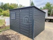 Ogłoszenie - Schowek – domek ogrodowy 2,8×2 – drzwi – okno - antracyt – dach spad w tył PLG246. Miniaturka 4