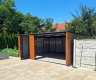 Ogłoszenie - Garaż blaszany 5x6m - Brama uchylna - drzwi - drewnopodobny złoty dąb - Dach spad w tył ST191. Miniaturka 2