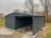 Ogłoszenie - Garaż blaszany 3x6m - wiata 3m - Brama uchylna - drzwi Antracyt Dach dwuspadowy blachodachówka ST170. Miniaturka 4