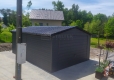 Ogłoszenie - Garaż blaszany 4x6m - Blachodachówka - Brama uchylna -  antracyt  - rynny - dach dwuspadowy ST168. Miniaturka 2