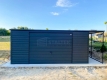 Ogłoszenie - Garaż blaszany 5x6m - wiata 1m - brama - antracyt - dach spad w tył ST194. Miniaturka 4