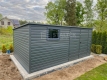 Ogłoszenie - Schowek - Domek Ogrodowy 4,5x3m -  Drzwi  - okno - antracyt - dach spad w tył ST186. Miniaturka 3