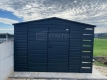 Ogłoszenie - Schowek - domek ogrodowy 3x2m - wiata 0,5m - brama dwuskrzydłowa - antracyt - dach dwuspadowy ST198. Miniaturka 3
