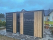 Ogłoszenie - Schowek – domek ogrodowy 3×3 – wiata 1×3 – drzwi – okno – antracyt – dach spad w tył ST224. Miniaturka 2