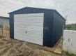 Ogłoszenie - Garaż blaszany 4,5x5m - brama uchylna - antracyt - biały - dach dwuspadowy ST242. Miniaturka 3