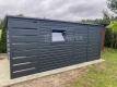 Ogłoszenie - Schowek - Domek Ogrodowy 4x2,5m + Wiata 1x2,5m -  Okno - Drzwi - Antracyt  - dach Dwuspadowy  - rynny ST161. Miniaturka 2