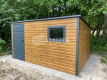 Ogłoszenie - Schowek - Domek Ogrodowy 3x2 - drzwi - okno - jasny orzech - antracyt - drewnopodobny - dach spad w tył  ST158. Miniaturka 4